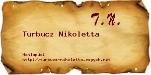 Turbucz Nikoletta névjegykártya